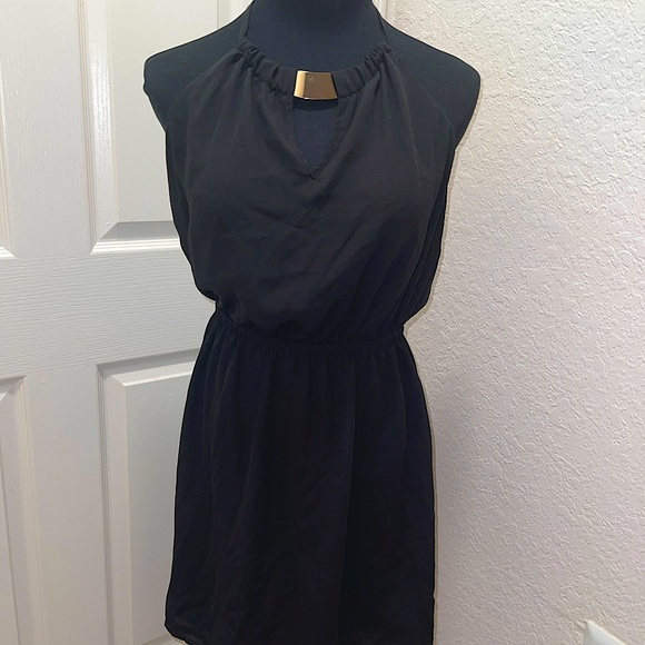 BEBE Halter Dress | Black | Size M - Picture 1 of 6